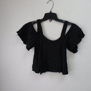 Miss Selfridge Petite Bare Shoulder Crop Top
